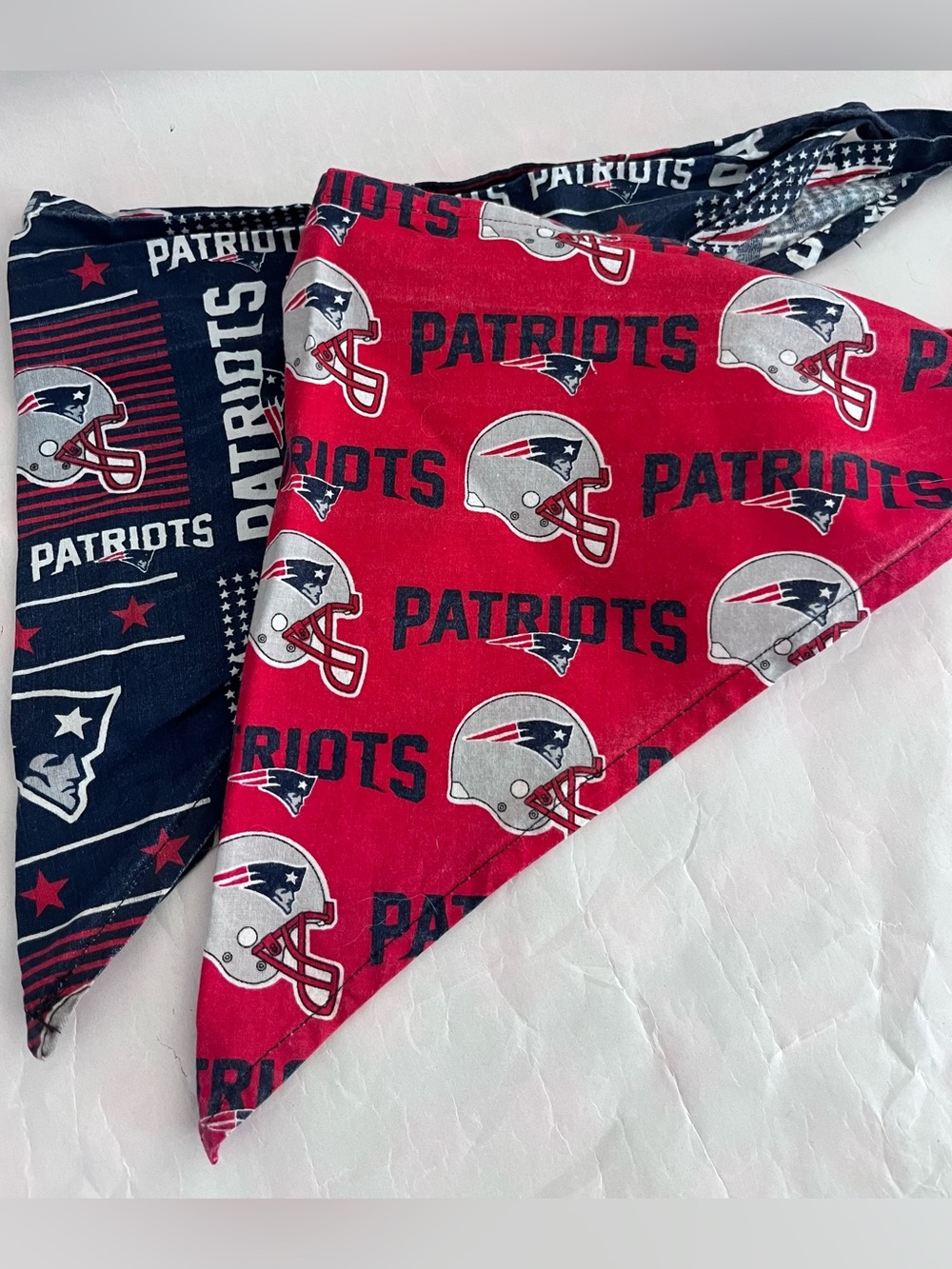 New England Patriots 2 pack Bandanas for pet, adult or kids 28 inch